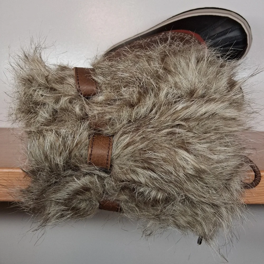Sorel Joan of Arctic Faux Fur Waterproof Suede Leather Boots‎ Women's Size 6
